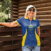 Vai Dar Brasil Custom Women Polo Shirt Brasil Rumo ao Hexa Football Supporter