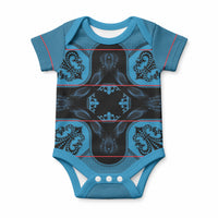 Bafokeng Rabbit Crown Palesa ea kharanium Baby Onesie Blue Seanamarena Basotho Blanket Inspired