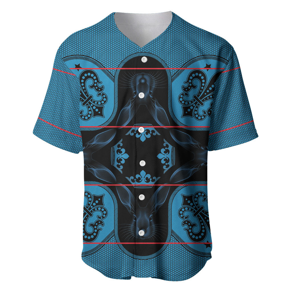 Bafokeng Rabbit Crown Palesa ea kharanium Baseball Jersey Blue Seanamarena Basotho Blanket Inspired