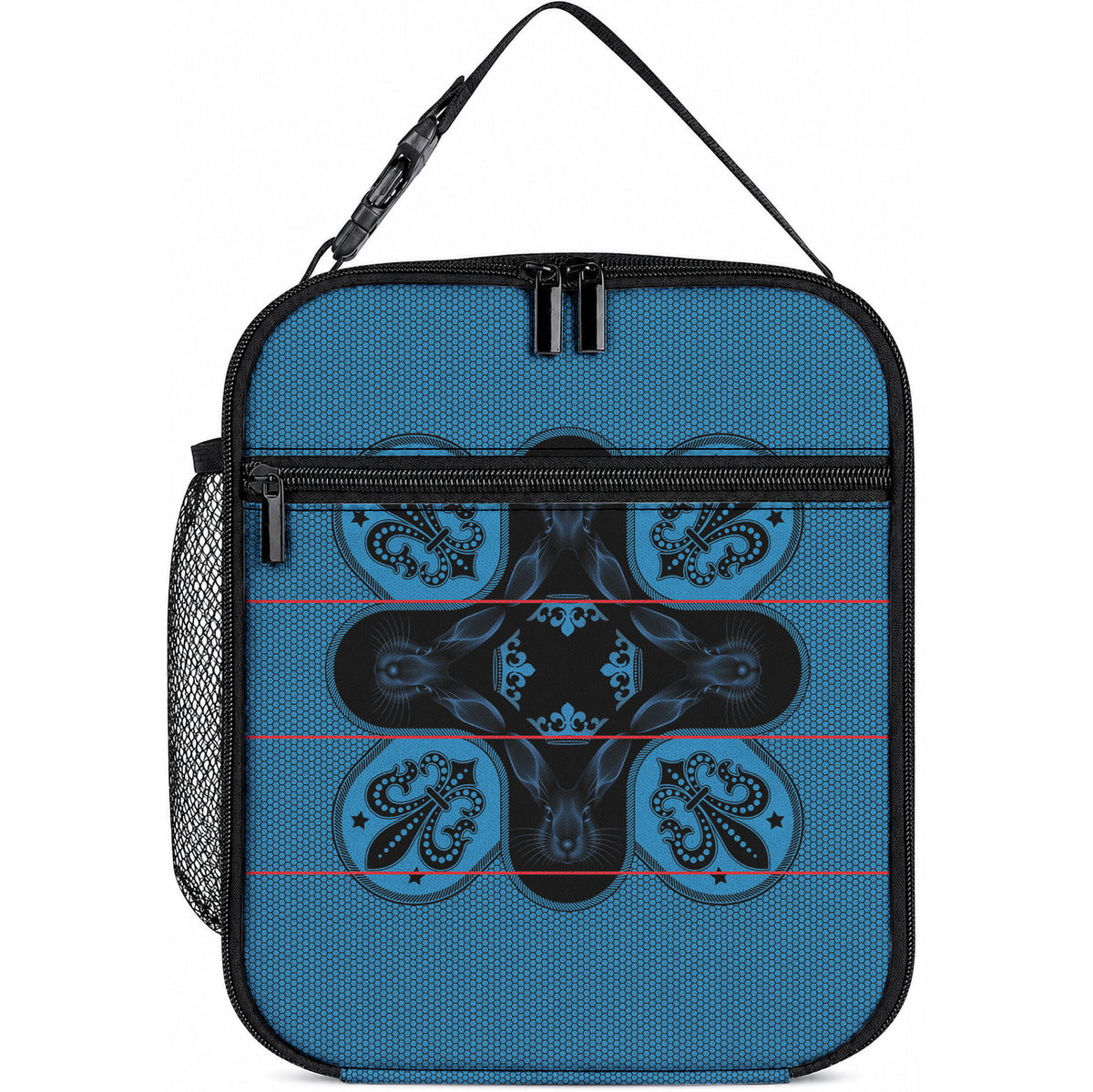 Bafokeng Rabbit Crown Palesa ea kharanium Lunch Bag Blue Seanamarena Basotho Blanket Inspired