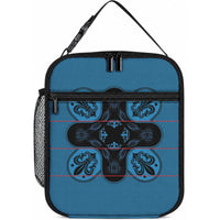 Bafokeng Rabbit Crown Palesa ea kharanium Lunch Bag Blue Seanamarena Basotho Blanket Inspired