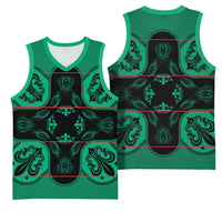 Bafokeng Rabbit Crown Palesa ea kharanium Basketball Jersey Green Seanamarena Basotho Blanket Inspired