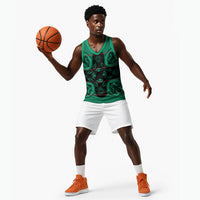 Bafokeng Rabbit Crown Palesa ea kharanium Basketball Jersey Green Seanamarena Basotho Blanket Inspired