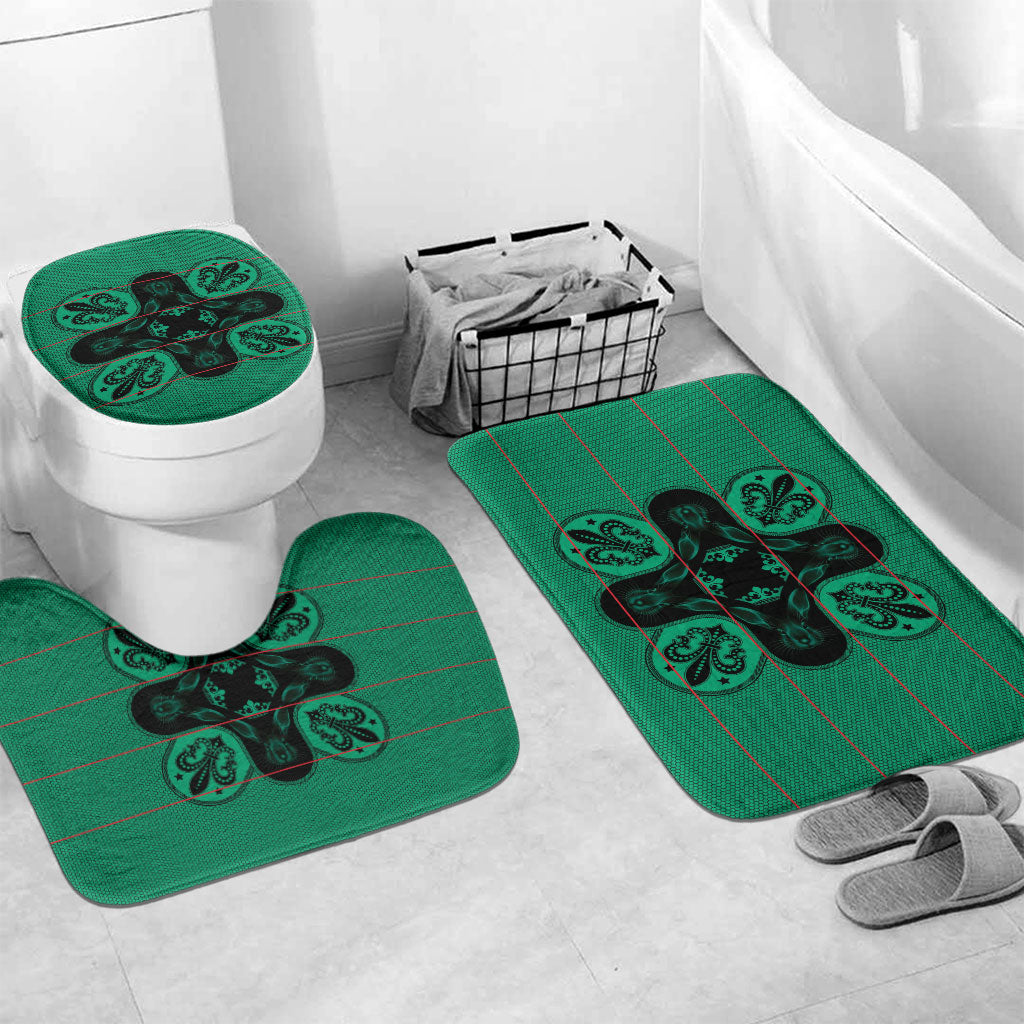 Bafokeng Rabbit Crown Palesa ea kharanium Bathroom Set Green Seanamarena Basotho Blanket Inspired