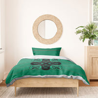 Bafokeng Rabbit Crown Palesa ea kharanium Bedding Set Green Seanamarena Basotho Blanket Inspired