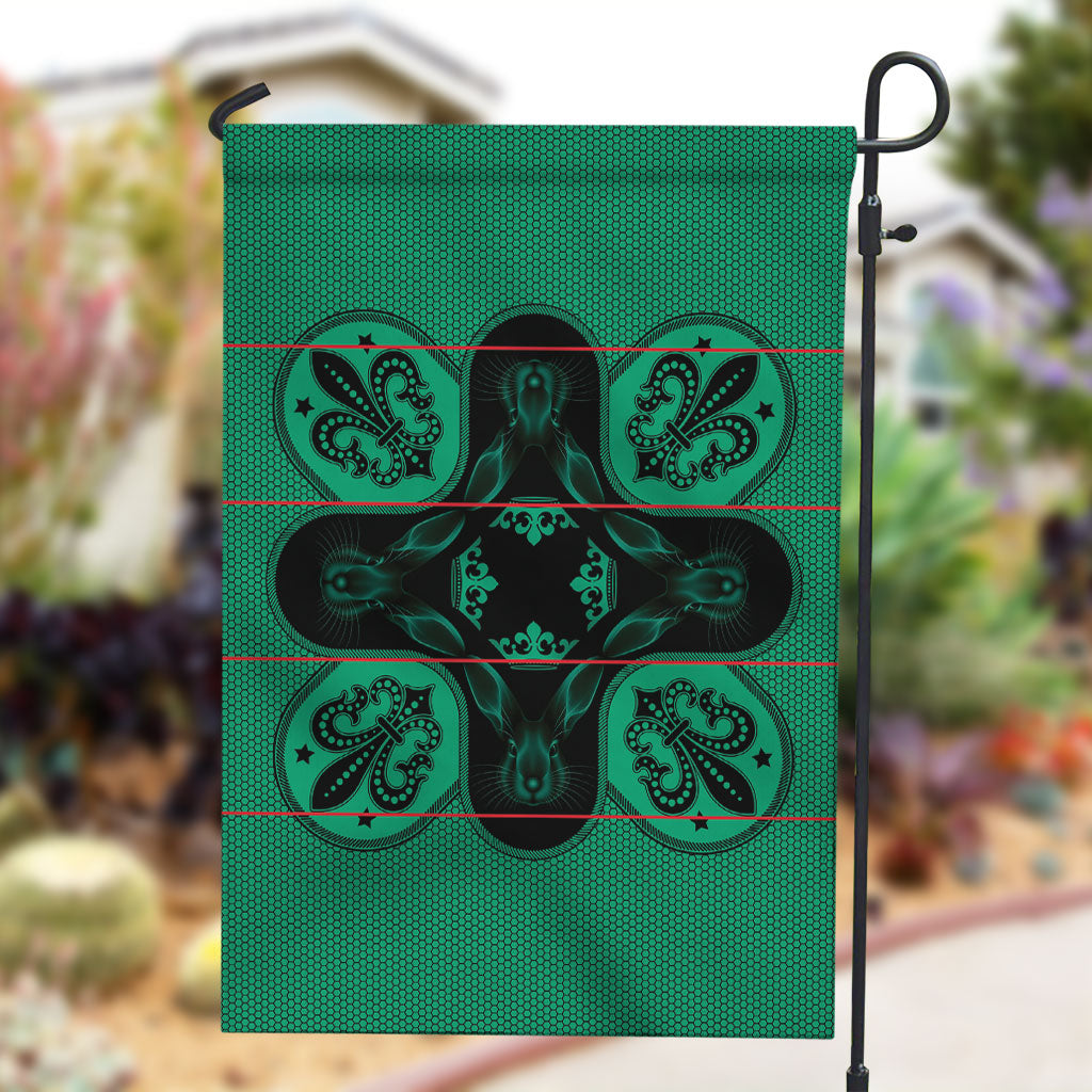 Bafokeng Rabbit Crown Palesa ea kharanium Garden Flag Green Seanamarena Basotho Blanket Inspired