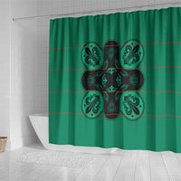 Bafokeng Rabbit Crown Palesa ea kharanium Shower Curtain Green Seanamarena Basotho Blanket Inspired