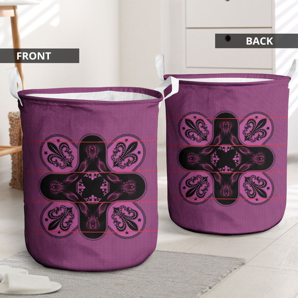 Bafokeng Rabbit Crown Palesa ea kharanium Laundry Basket Pink Seanamarena Basotho Blanket Inspired