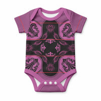 Bafokeng Rabbit Crown Palesa ea kharanium Baby Onesie Pink Seanamarena Basotho Blanket Inspired
