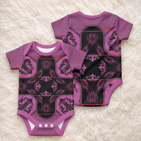Bafokeng Rabbit Crown Palesa ea kharanium Baby Onesie Pink Seanamarena Basotho Blanket Inspired