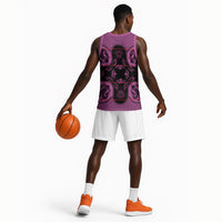 Bafokeng Rabbit Crown Palesa ea kharanium Basketball Jersey Pink Seanamarena Basotho Blanket Inspired