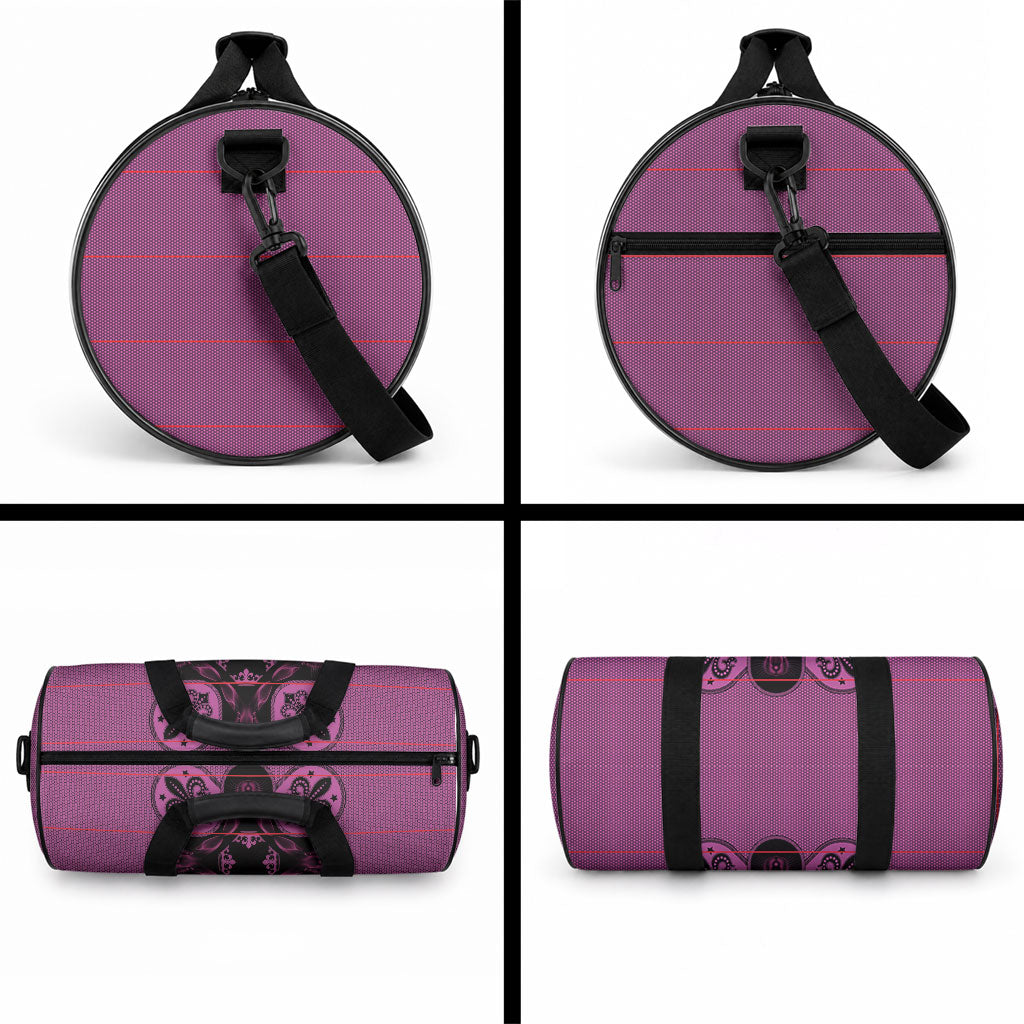 Bafokeng Rabbit Crown Palesa ea kharanium Duffle Bag Pink Seanamarena Basotho Blanket Inspired