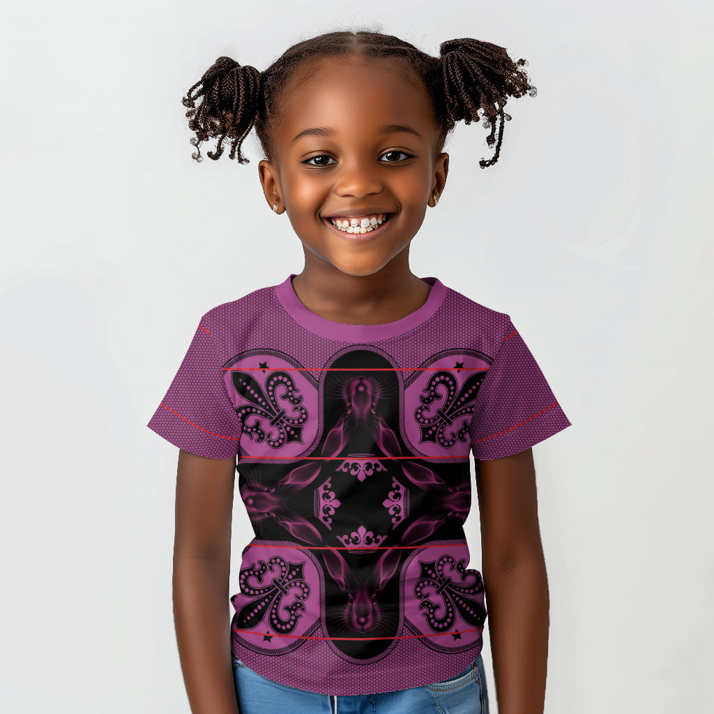 Bafokeng Rabbit Crown Palesa ea kharanium Kid T shirt Pink Seanamarena Basotho Blanket Inspired