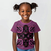 Bafokeng Rabbit Crown Palesa ea kharanium Kid T shirt Pink Seanamarena Basotho Blanket Inspired