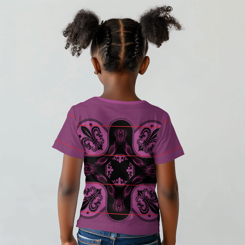 Bafokeng Rabbit Crown Palesa ea kharanium Kid T shirt Pink Seanamarena Basotho Blanket Inspired