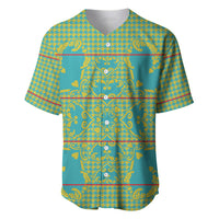 Green Hearts Crown Traditional Geometry Baseball Jersey Seanamarena Basotho Blanket Inspired