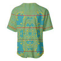 Green Hearts Crown Traditional Geometry Baseball Jersey Seanamarena Basotho Blanket Inspired