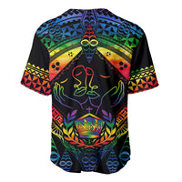 Tonga LGBT Baseball Jersey Love Is Love Ngatu Rainbow Water Color LT9 - Wonder Print Shop