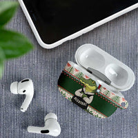 Funny Christmas Alligator Santa AirPods Case Knitted Pattern - Wonder Print Shop