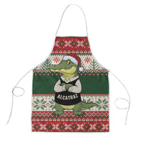 Funny Christmas Alligator Santa Apron Knitted Pattern - Wonder Print Shop