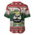 Funny Christmas Alligator Santa Baseball Jersey Knitted Pattern - Wonder Print Shop