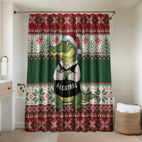 Funny Christmas Alligator Santa Bathroom Set Knitted Pattern - Wonder Print Shop