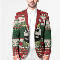 Funny Christmas Alligator Santa Blazer Knitted Pattern - Wonder Print Shop