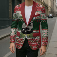 Funny Christmas Alligator Santa Blazer Knitted Pattern - Wonder Print Shop