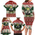 Funny Christmas Alligator Santa Family Matching Long Sleeve Bodycon Dress and Hawaiian Shirt Knitted Pattern - Wonder Print Shop