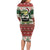 Funny Christmas Alligator Santa Family Matching Long Sleeve Bodycon Dress and Hawaiian Shirt Knitted Pattern - Wonder Print Shop