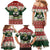 Funny Christmas Alligator Santa Family Matching Mermaid Dress and Hawaiian Shirt Knitted Pattern - Wonder Print Shop