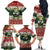 Funny Christmas Alligator Santa Family Matching Off The Shoulder Long Sleeve Dress and Hawaiian Shirt Knitted Pattern - Wonder Print Shop