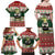 Funny Christmas Alligator Santa Family Matching Off Shoulder Maxi Dress and Hawaiian Shirt Knitted Pattern - Wonder Print Shop