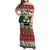 Funny Christmas Alligator Santa Family Matching Off Shoulder Maxi Dress and Hawaiian Shirt Knitted Pattern - Wonder Print Shop
