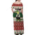 Funny Christmas Alligator Santa Family Matching Off Shoulder Maxi Dress and Hawaiian Shirt Knitted Pattern - Wonder Print Shop
