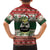 Funny Christmas Alligator Santa Family Matching Off Shoulder Short Dress and Hawaiian Shirt Knitted Pattern - Wonder Print Shop
