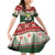 Funny Christmas Alligator Santa Family Matching Off Shoulder Short Dress and Hawaiian Shirt Knitted Pattern - Wonder Print Shop