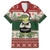 Funny Christmas Alligator Santa Family Matching Short Sleeve Bodycon Dress and Hawaiian Shirt Knitted Pattern - Wonder Print Shop