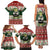 Funny Christmas Alligator Santa Family Matching Tank Maxi Dress and Hawaiian Shirt Knitted Pattern - Wonder Print Shop