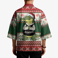 Funny Christmas Alligator Santa Kimono Knitted Pattern - Wonder Print Shop