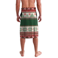 Funny Christmas Alligator Santa Lavalava Knitted Pattern - Wonder Print Shop