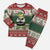 Funny Christmas Alligator Santa Christmas Pajama Set Knitted Pattern - Wonder Print Shop