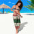 Funny Christmas Alligator Santa Sarong Knitted Pattern - Wonder Print Shop