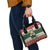 Funny Christmas Alligator Santa Shoulder Handbag Knitted Pattern - Wonder Print Shop
