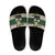 Funny Christmas Alligator Santa Slide Sandals Knitted Pattern - Wonder Print Shop