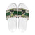 Funny Christmas Alligator Santa Slide Sandals Knitted Pattern - Wonder Print Shop