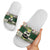 Funny Christmas Alligator Santa Slide Sandals Knitted Pattern - Wonder Print Shop