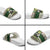 Funny Christmas Alligator Santa Slide Sandals Knitted Pattern - Wonder Print Shop