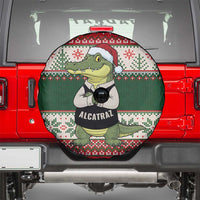 Funny Christmas Alligator Santa Spare Tire Cover Knitted Pattern - Wonder Print Shop