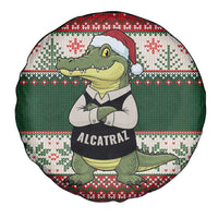 Funny Christmas Alligator Santa Spare Tire Cover Knitted Pattern - Wonder Print Shop